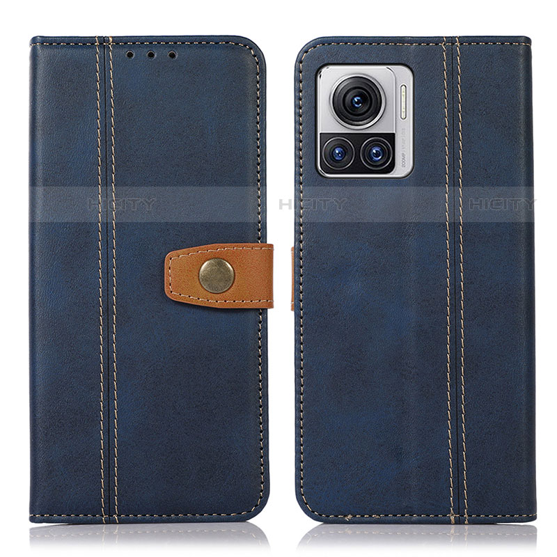 Funda de Cuero Cartera con Soporte Carcasa M01L para Motorola Moto Edge 30 Ultra 5G Azul