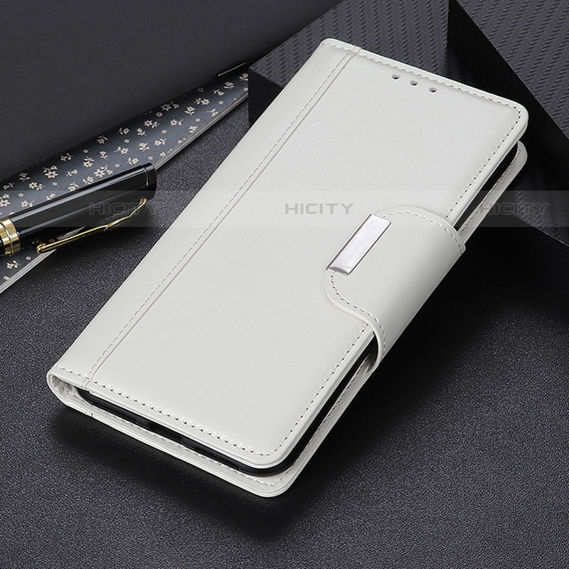 Funda de Cuero Cartera con Soporte Carcasa M01L para Motorola Moto G10 Blanco