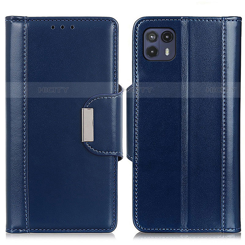 Funda de Cuero Cartera con Soporte Carcasa M01L para Motorola Moto G50 5G Azul