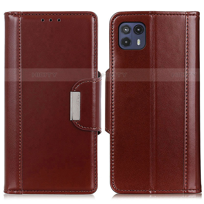 Funda de Cuero Cartera con Soporte Carcasa M01L para Motorola Moto G50 5G Marron