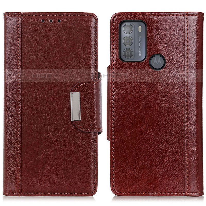 Funda de Cuero Cartera con Soporte Carcasa M01L para Motorola Moto G50 Marron