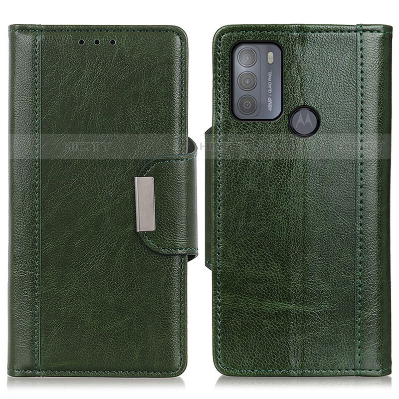 Funda de Cuero Cartera con Soporte Carcasa M01L para Motorola Moto G50 Verde