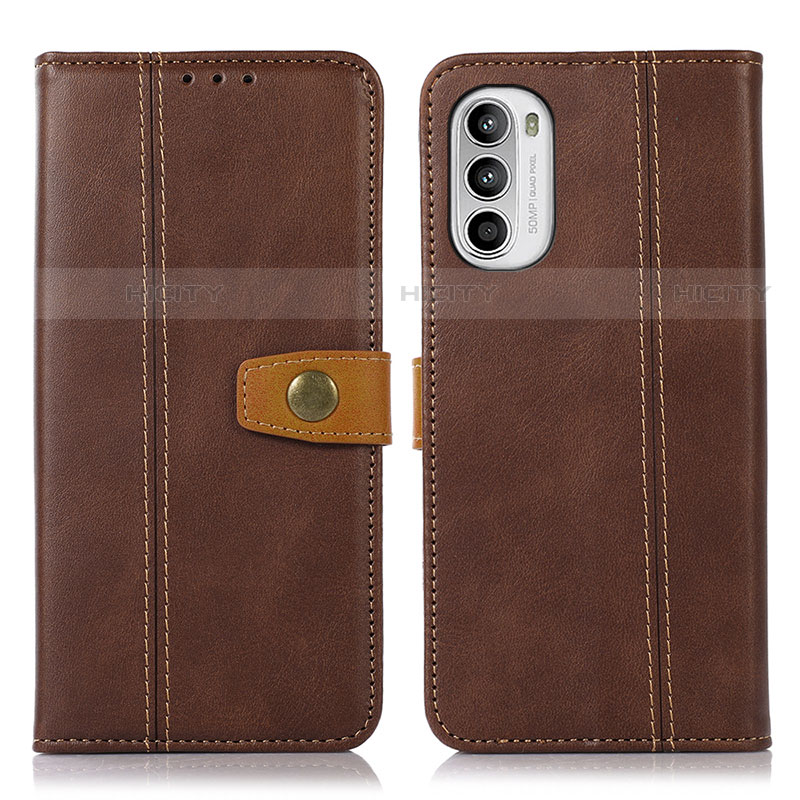 Funda de Cuero Cartera con Soporte Carcasa M01L para Motorola MOTO G52 Marron