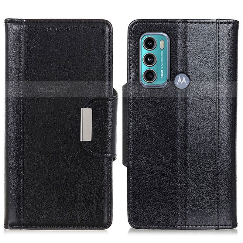 Funda de Cuero Cartera con Soporte Carcasa M01L para Motorola Moto G60 Negro