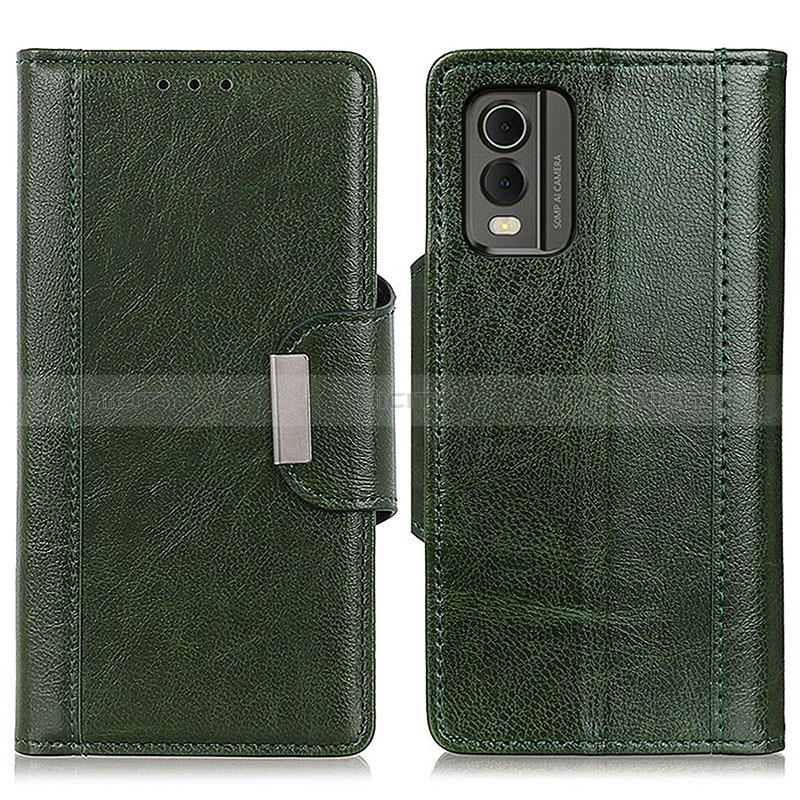 Funda de Cuero Cartera con Soporte Carcasa M01L para Nokia C210 Verde