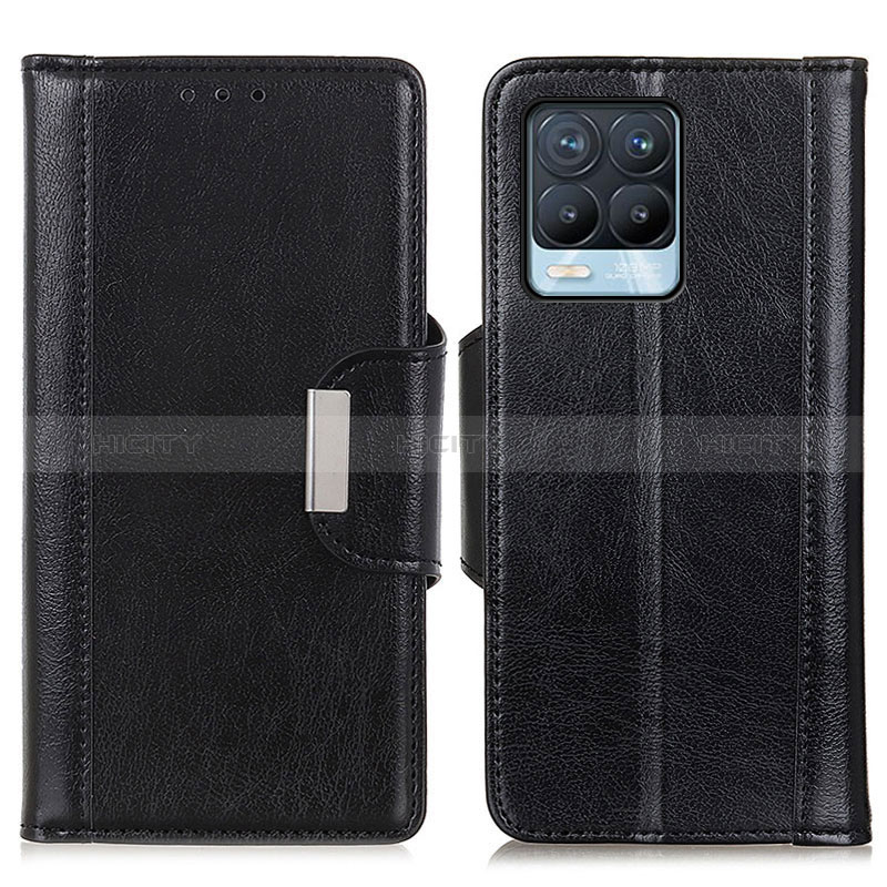 Funda de Cuero Cartera con Soporte Carcasa M01L para Realme 8 4G Negro