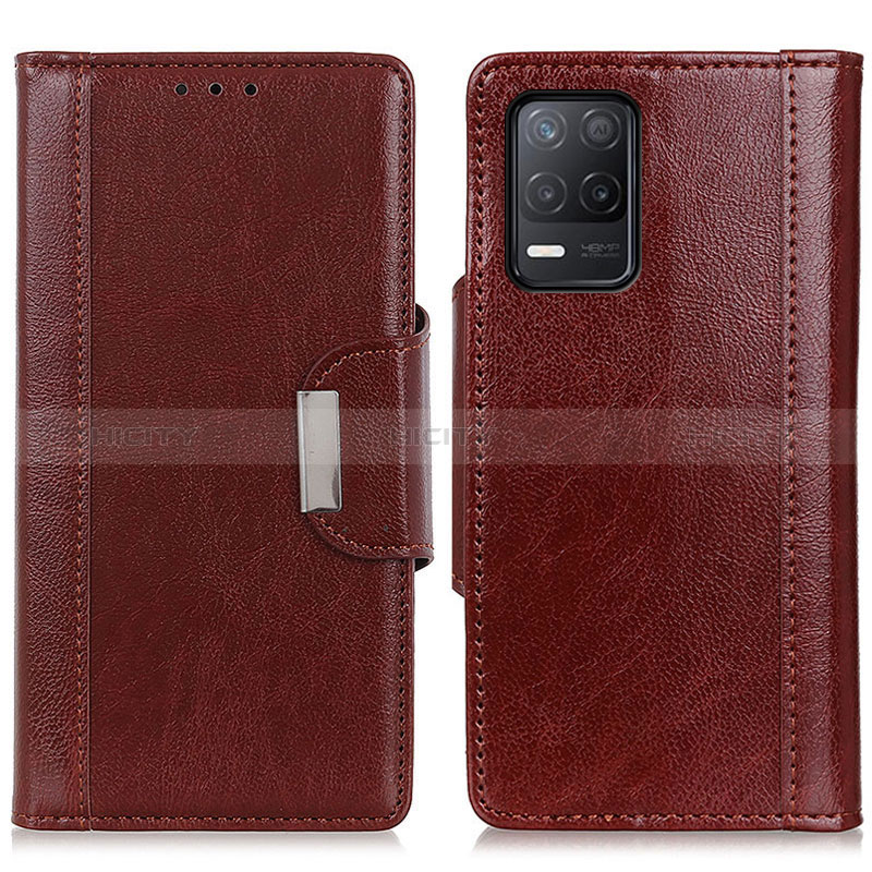 Funda de Cuero Cartera con Soporte Carcasa M01L para Realme Q3i 5G Marron