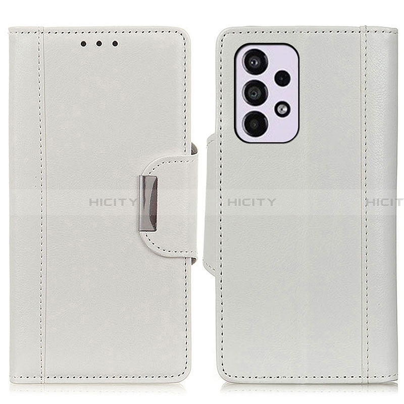 Funda de Cuero Cartera con Soporte Carcasa M01L para Samsung Galaxy A33 5G Blanco