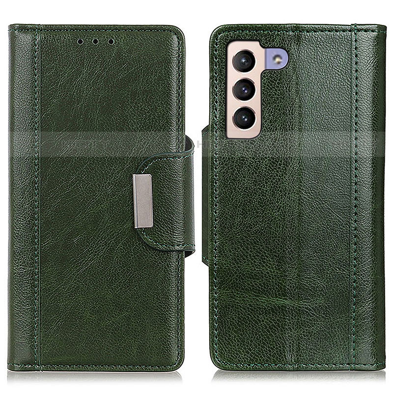 Funda de Cuero Cartera con Soporte Carcasa M01L para Samsung Galaxy S21 5G Verde