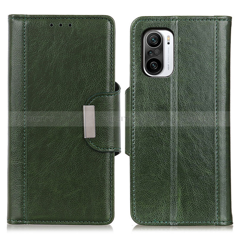 Funda de Cuero Cartera con Soporte Carcasa M01L para Xiaomi Mi 11i 5G Verde