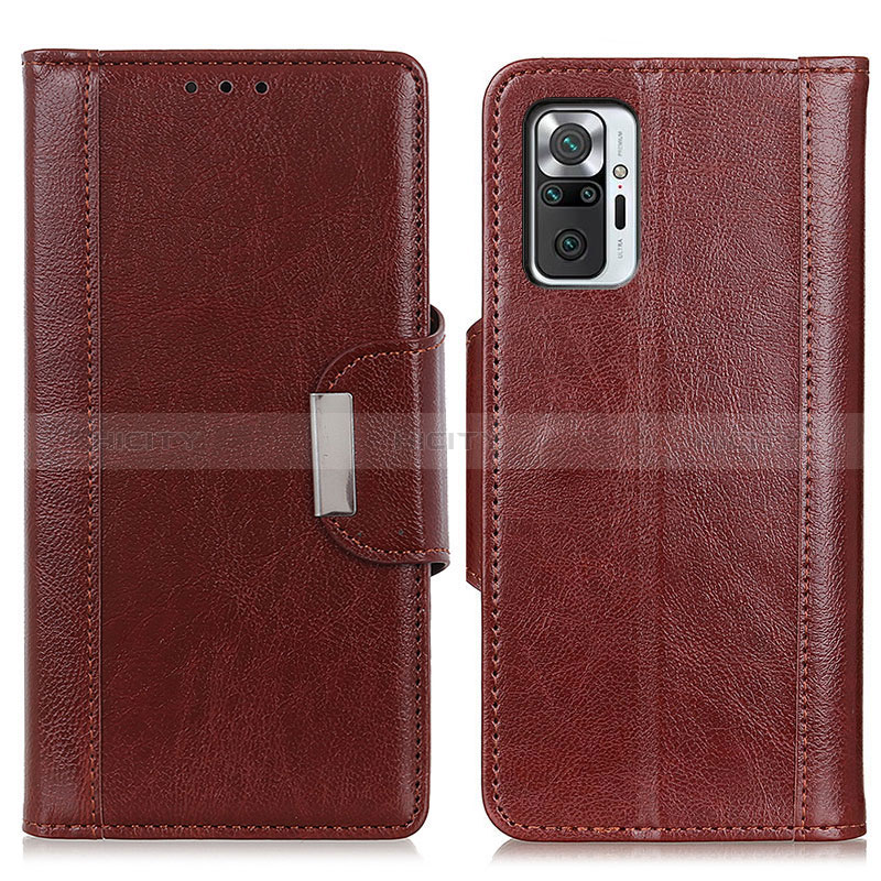 Funda de Cuero Cartera con Soporte Carcasa M01L para Xiaomi Redmi Note 10 Pro 4G