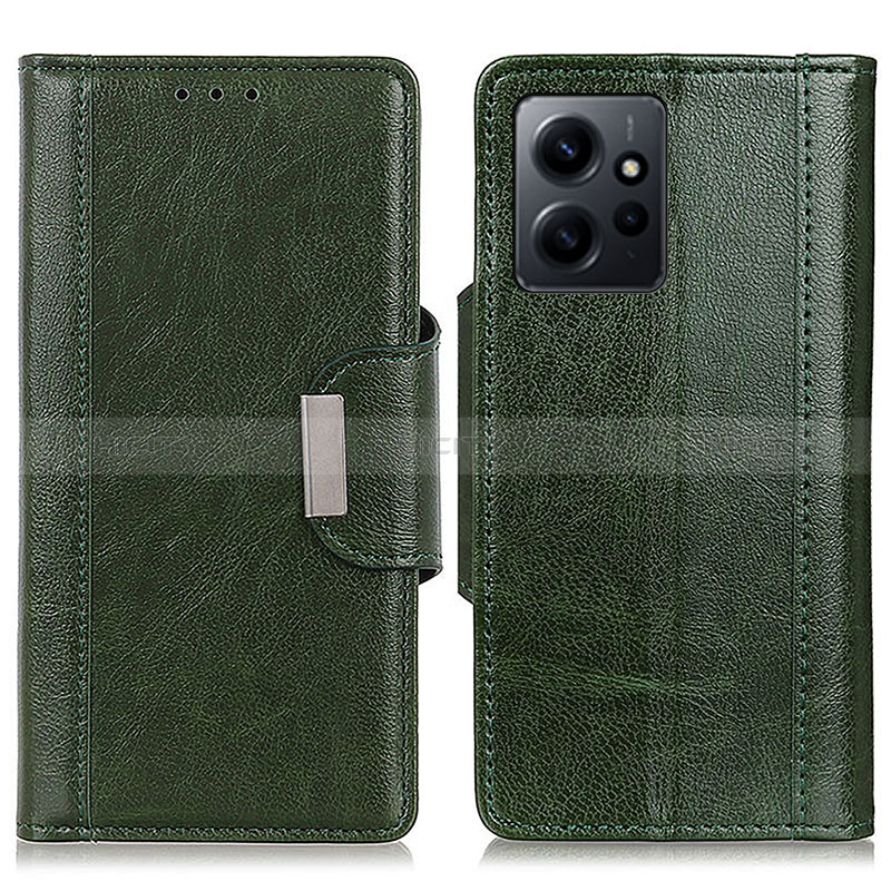 Funda de Cuero Cartera con Soporte Carcasa M01L para Xiaomi Redmi Note 12 4G Verde