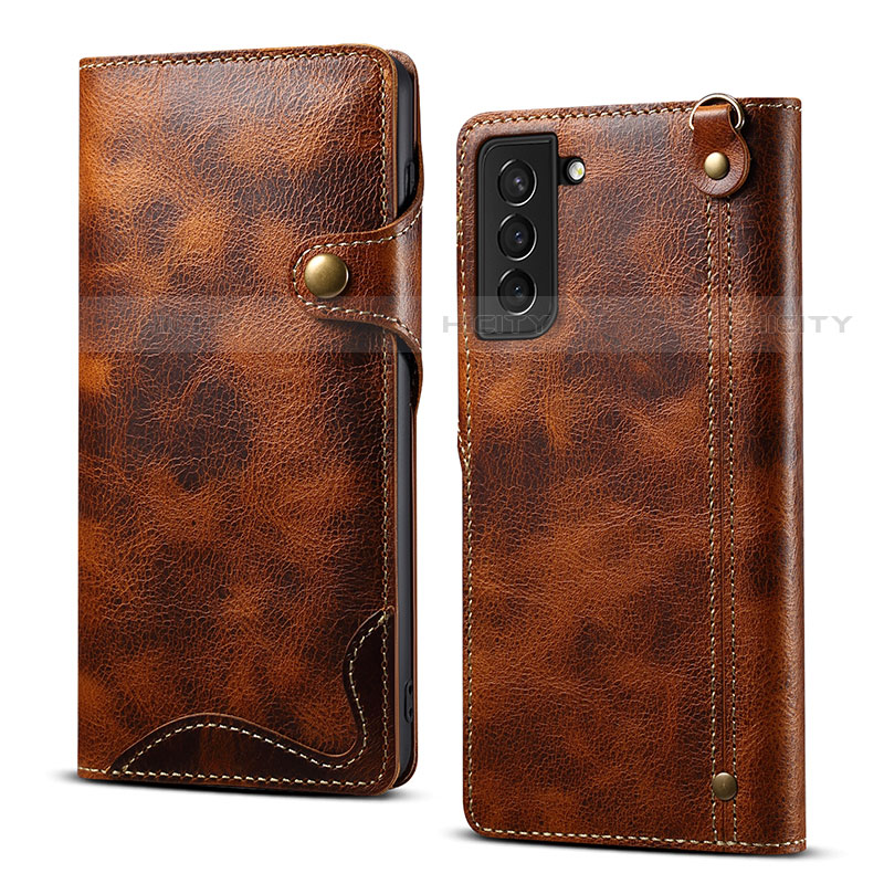 Funda de Cuero Cartera con Soporte Carcasa M01T para Samsung Galaxy S21 Plus 5G