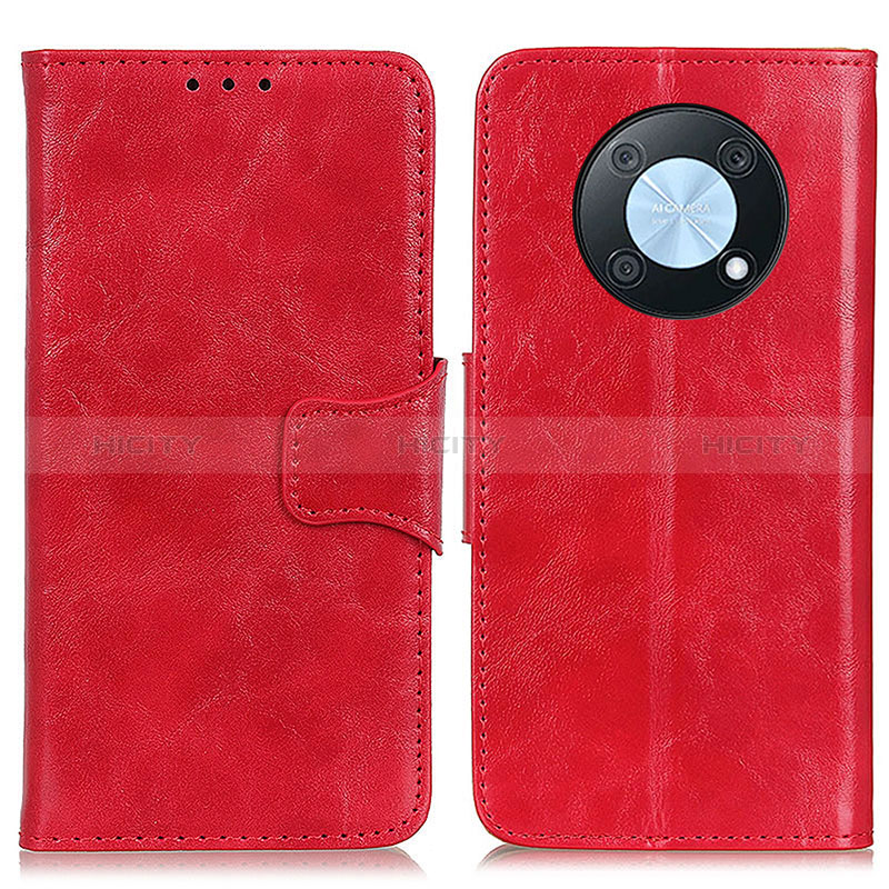 Funda de Cuero Cartera con Soporte Carcasa M02L para Huawei Enjoy 50 Pro Rojo