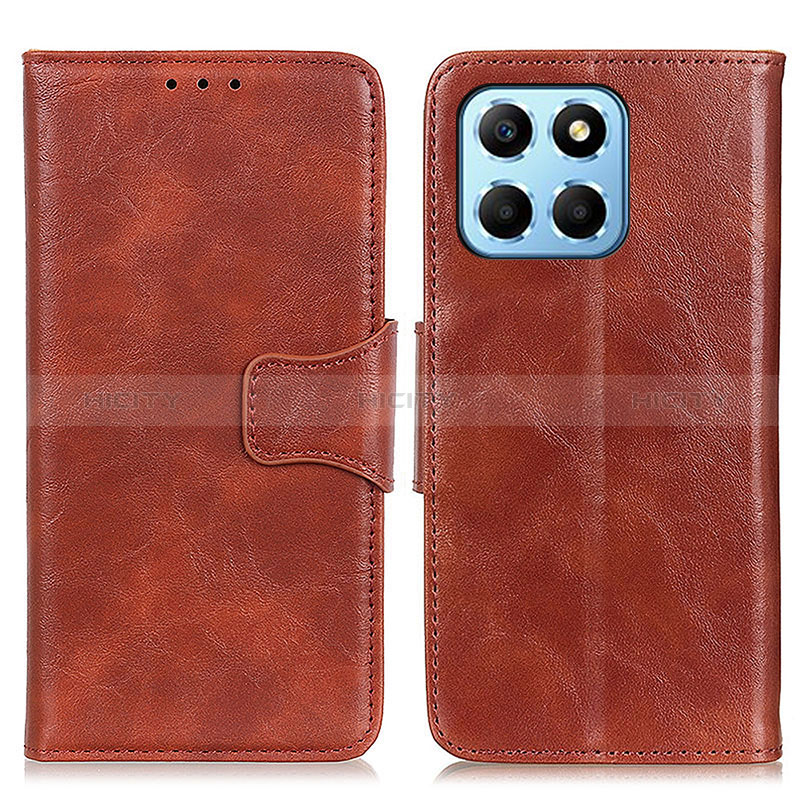 Funda de Cuero Cartera con Soporte Carcasa M02L para Huawei Honor X6 5G Marron