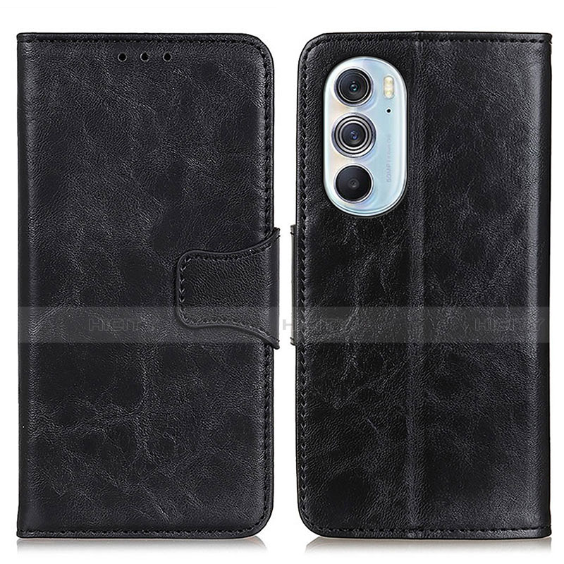 Funda de Cuero Cartera con Soporte Carcasa M02L para Motorola Moto Edge 30 Pro 5G Negro