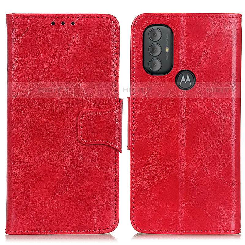 Funda de Cuero Cartera con Soporte Carcasa M02L para Motorola Moto G Power (2022) Rojo