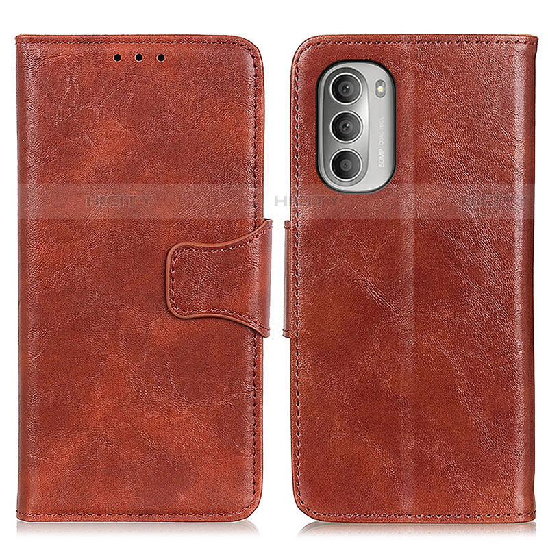 Funda de Cuero Cartera con Soporte Carcasa M02L para Motorola Moto G Stylus (2022) 4G Marron