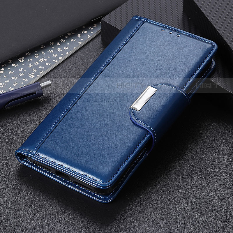 Funda de Cuero Cartera con Soporte Carcasa M02L para Motorola Moto G10 Azul