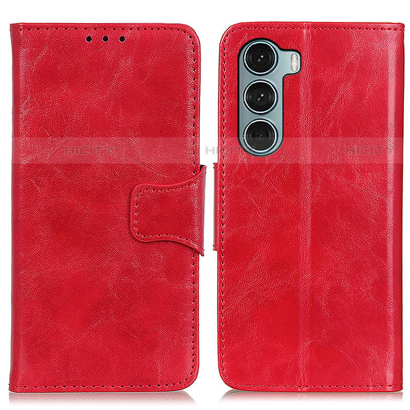 Funda de Cuero Cartera con Soporte Carcasa M02L para Motorola Moto G200 5G Rojo