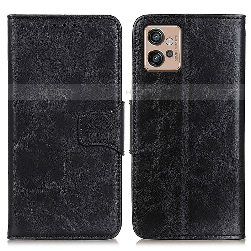 Funda de Cuero Cartera con Soporte Carcasa M02L para Motorola Moto G32 Negro