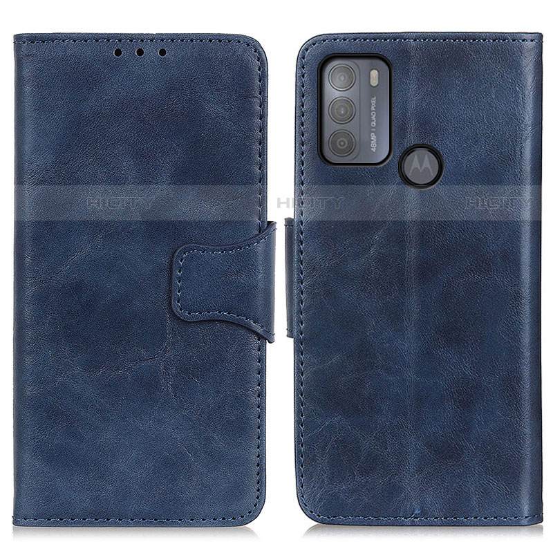 Funda de Cuero Cartera con Soporte Carcasa M02L para Motorola Moto G50 Azul