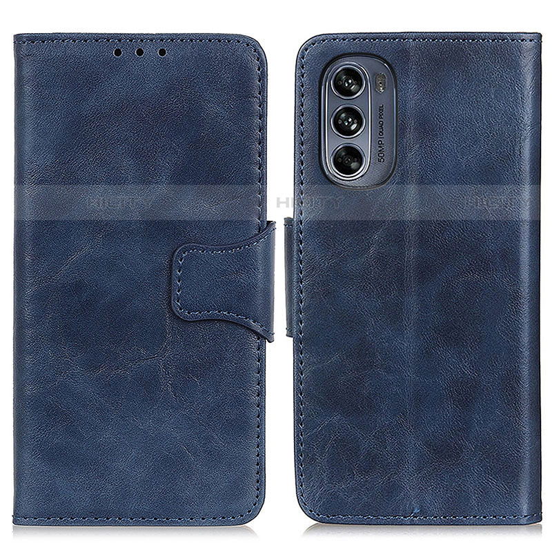 Funda de Cuero Cartera con Soporte Carcasa M02L para Motorola Moto G62 5G Azul