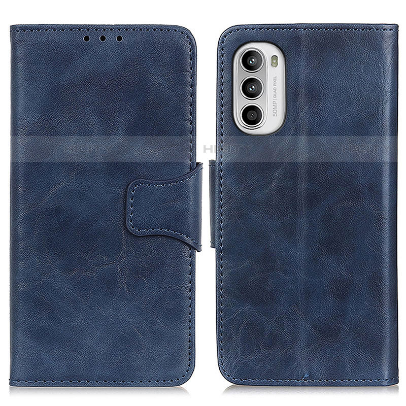 Funda de Cuero Cartera con Soporte Carcasa M02L para Motorola Moto G71s 5G Azul