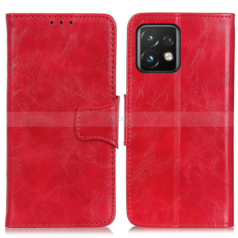 Funda de Cuero Cartera con Soporte Carcasa M02L para Motorola Moto X40 5G Rojo