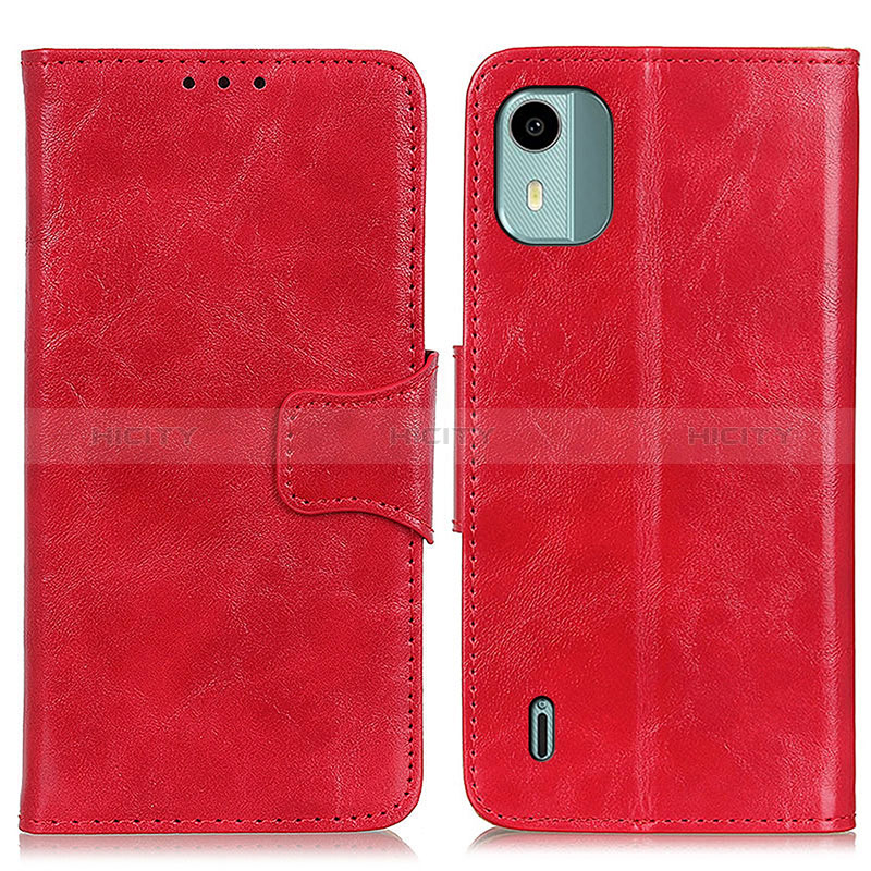 Funda de Cuero Cartera con Soporte Carcasa M02L para Nokia C12 Plus Rojo