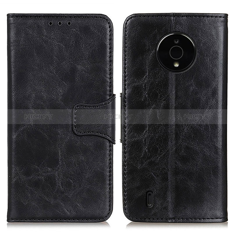 Funda de Cuero Cartera con Soporte Carcasa M02L para Nokia C200 Negro