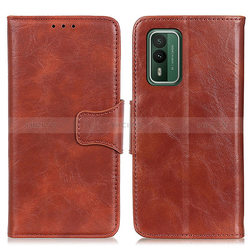 Funda de Cuero Cartera con Soporte Carcasa M02L para Nokia XR21 Marron