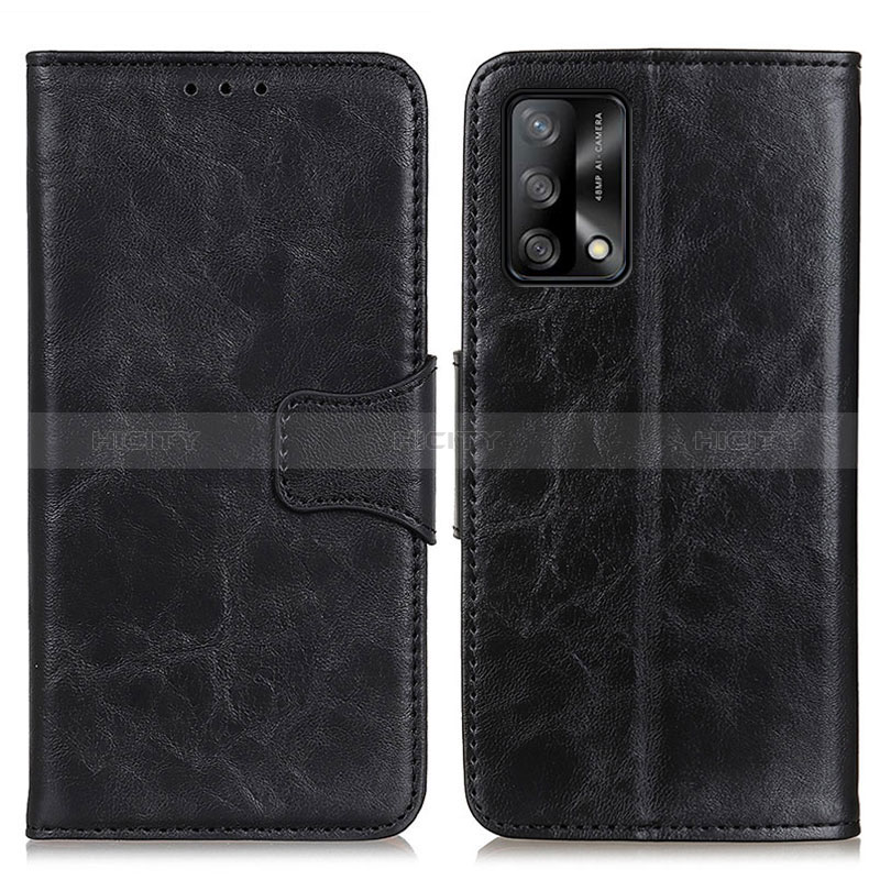 Funda de Cuero Cartera con Soporte Carcasa M02L para Oppo F19s Negro