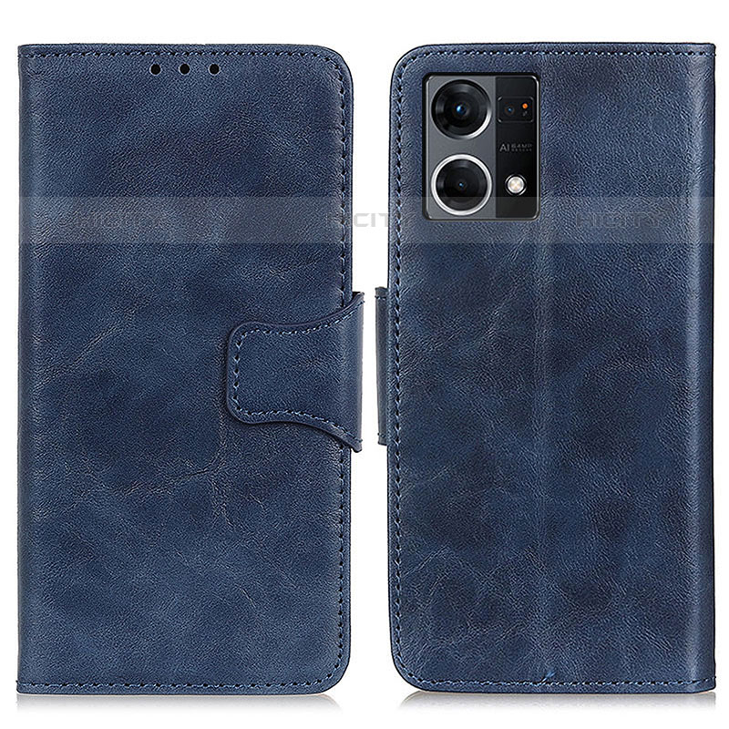 Funda de Cuero Cartera con Soporte Carcasa M02L para Oppo F21s Pro 4G Azul