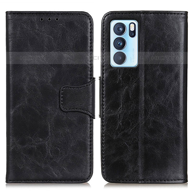 Funda de Cuero Cartera con Soporte Carcasa M02L para Oppo Reno6 Pro 5G India