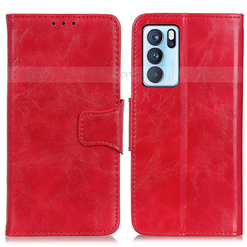 Funda de Cuero Cartera con Soporte Carcasa M02L para Oppo Reno6 Pro 5G India