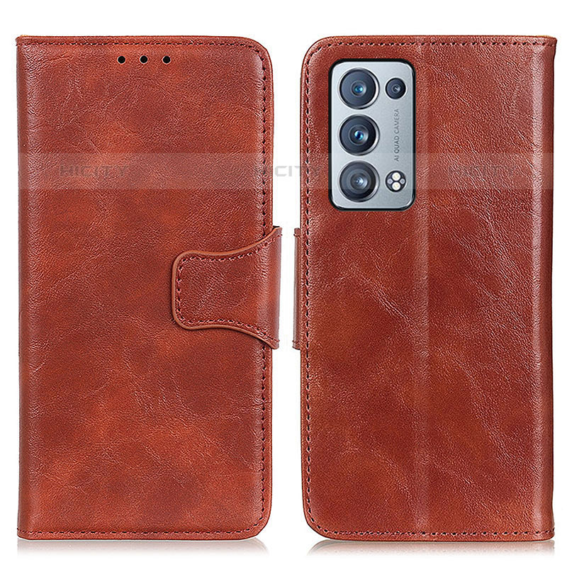 Funda de Cuero Cartera con Soporte Carcasa M02L para Oppo Reno6 Pro+ Plus 5G