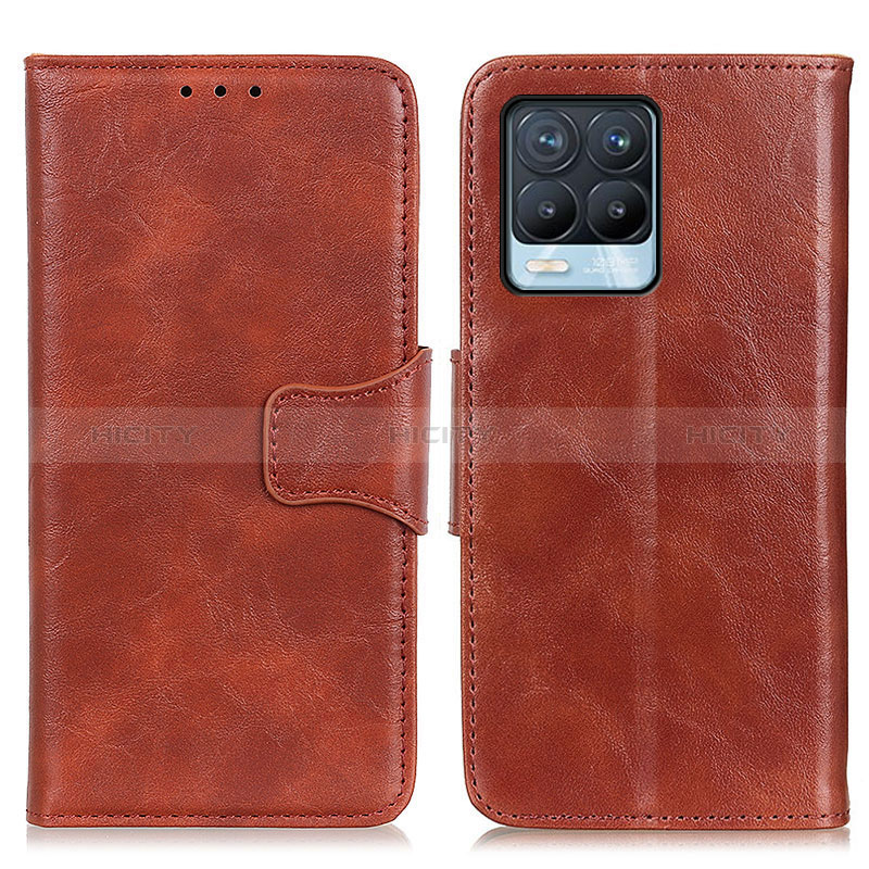 Funda de Cuero Cartera con Soporte Carcasa M02L para Realme 8 4G Marron