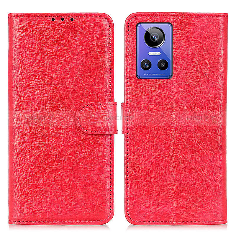 Funda de Cuero Cartera con Soporte Carcasa M02L para Realme GT Neo3 5G Rojo