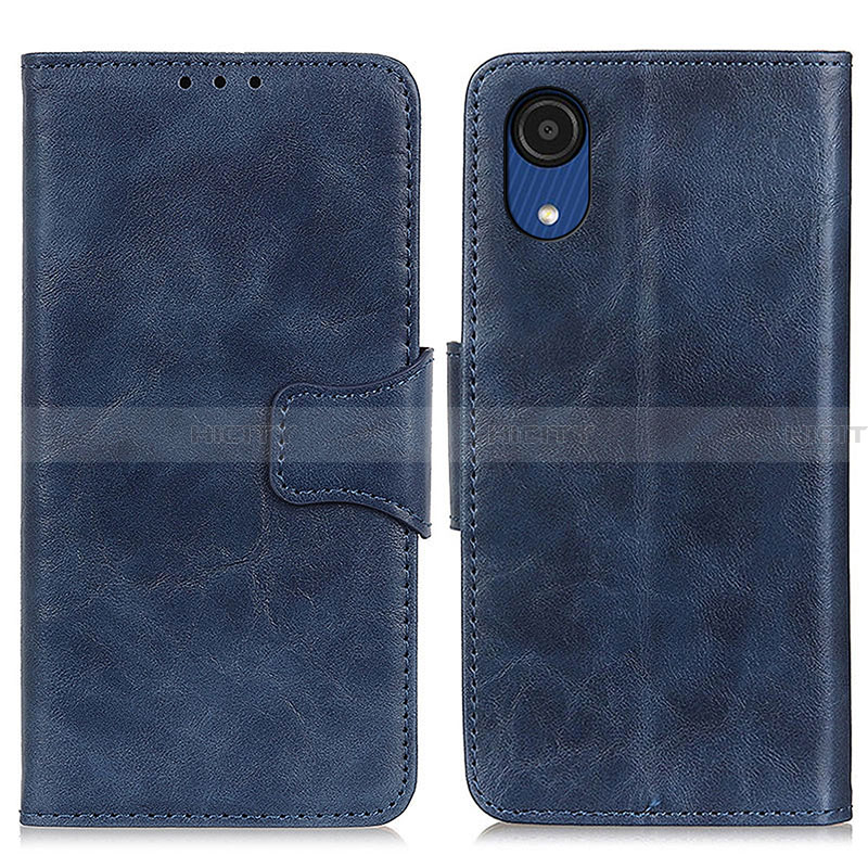 Funda de Cuero Cartera con Soporte Carcasa M02L para Samsung Galaxy A03 Core Azul