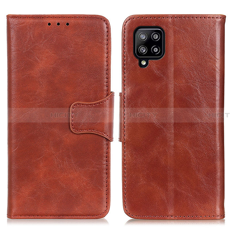 Funda de Cuero Cartera con Soporte Carcasa M02L para Samsung Galaxy A22 4G Marron