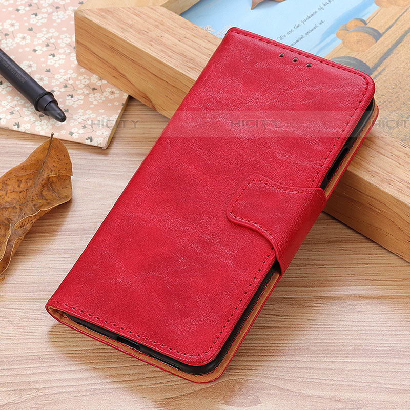 Funda de Cuero Cartera con Soporte Carcasa M02L para Samsung Galaxy A52 4G Rojo