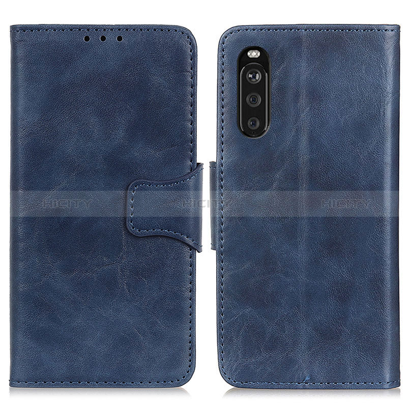 Funda de Cuero Cartera con Soporte Carcasa M02L para Sony Xperia 10 III SOG04 Azul