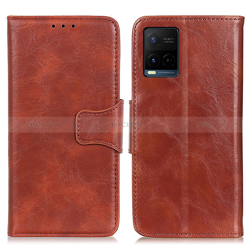 Funda de Cuero Cartera con Soporte Carcasa M02L para Vivo Y33T Marron