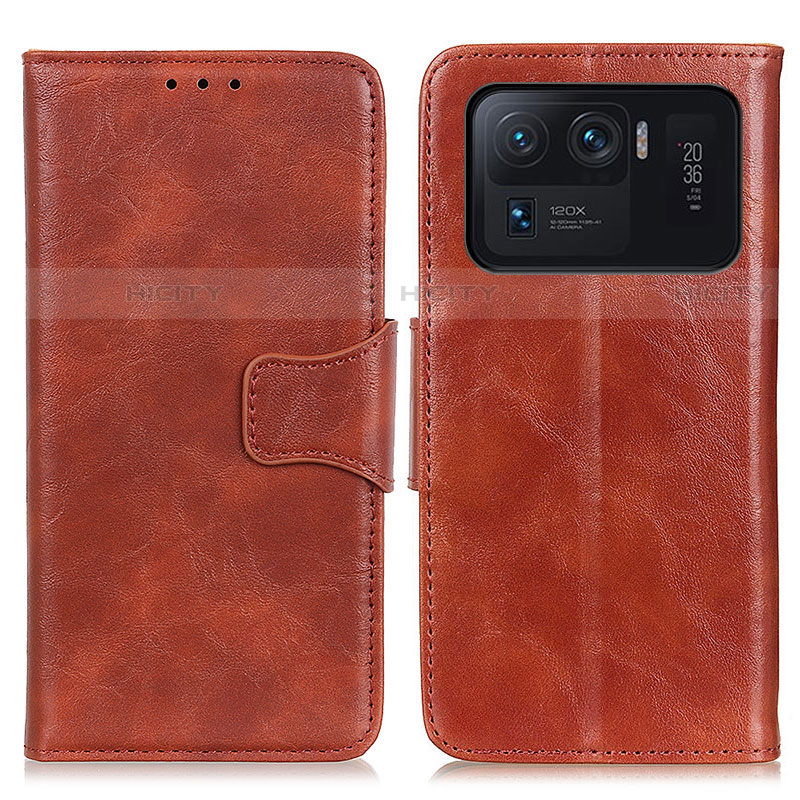 Funda de Cuero Cartera con Soporte Carcasa M02L para Xiaomi Mi 11 Ultra 5G Marron