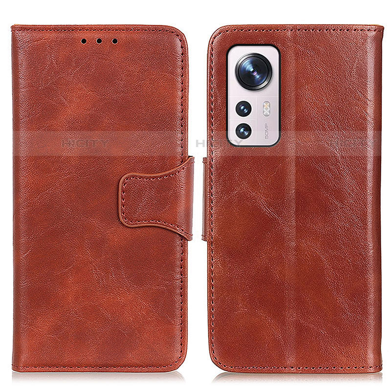 Funda de Cuero Cartera con Soporte Carcasa M02L para Xiaomi Mi 12 5G Marron