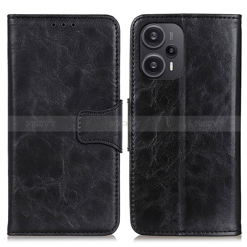 Funda de Cuero Cartera con Soporte Carcasa M02L para Xiaomi Poco F5 5G Negro