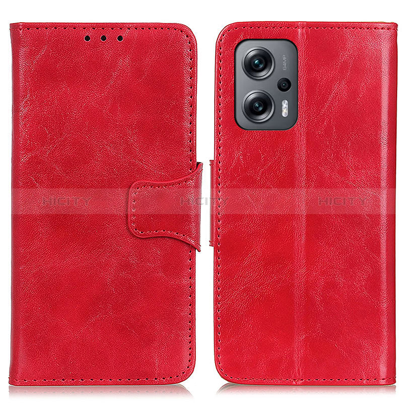 Funda de Cuero Cartera con Soporte Carcasa M02L para Xiaomi Poco X4 GT 5G Rojo