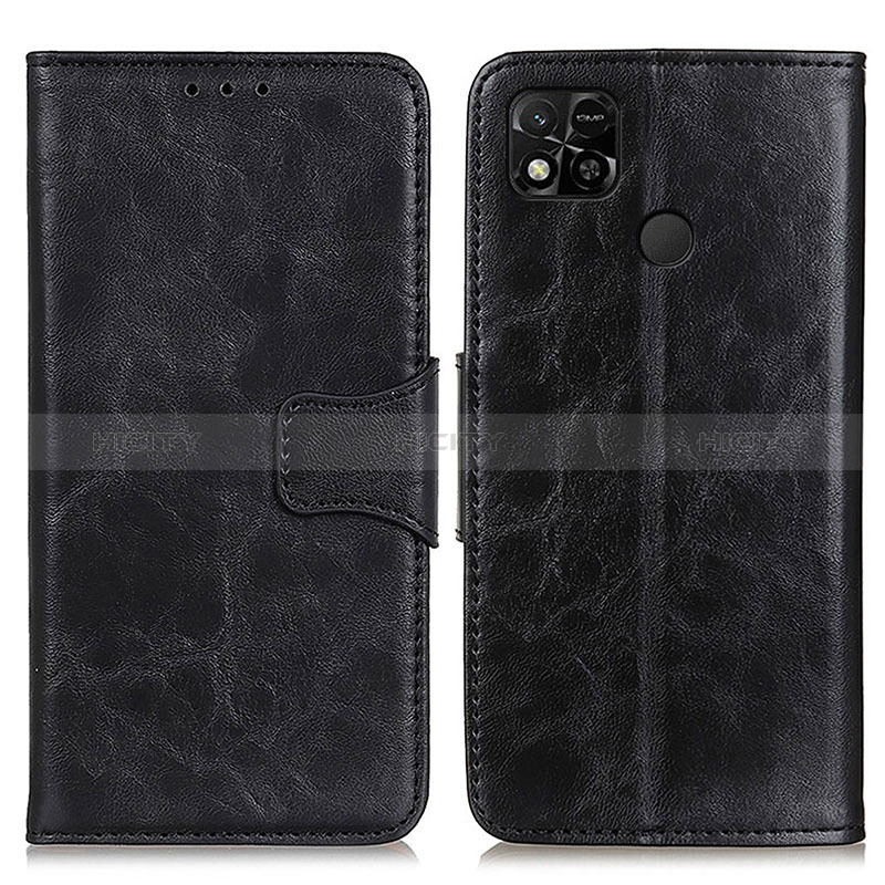 Funda de Cuero Cartera con Soporte Carcasa M02L para Xiaomi Redmi 9C NFC Negro