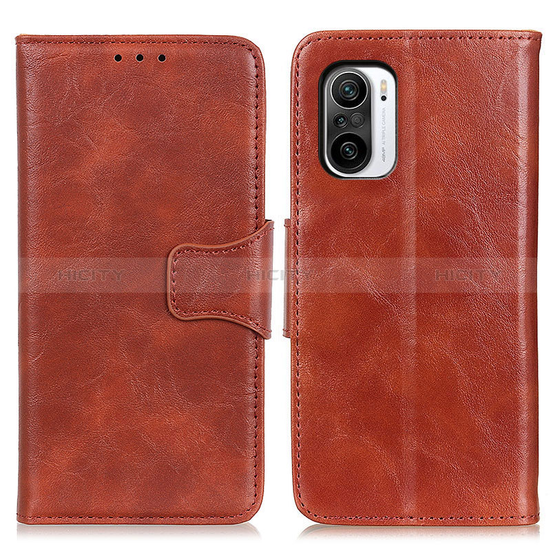 Funda de Cuero Cartera con Soporte Carcasa M02L para Xiaomi Redmi K40 5G Marron